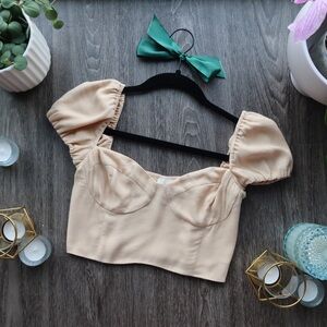 Wilfred Novella Cap Sleeve Blouse, Flax Beige, XS